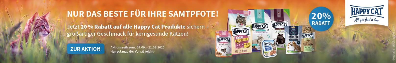Happy Cat auf alles 20 %